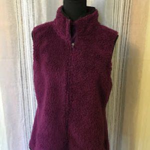 Fila NWT Plum Fleece Vest